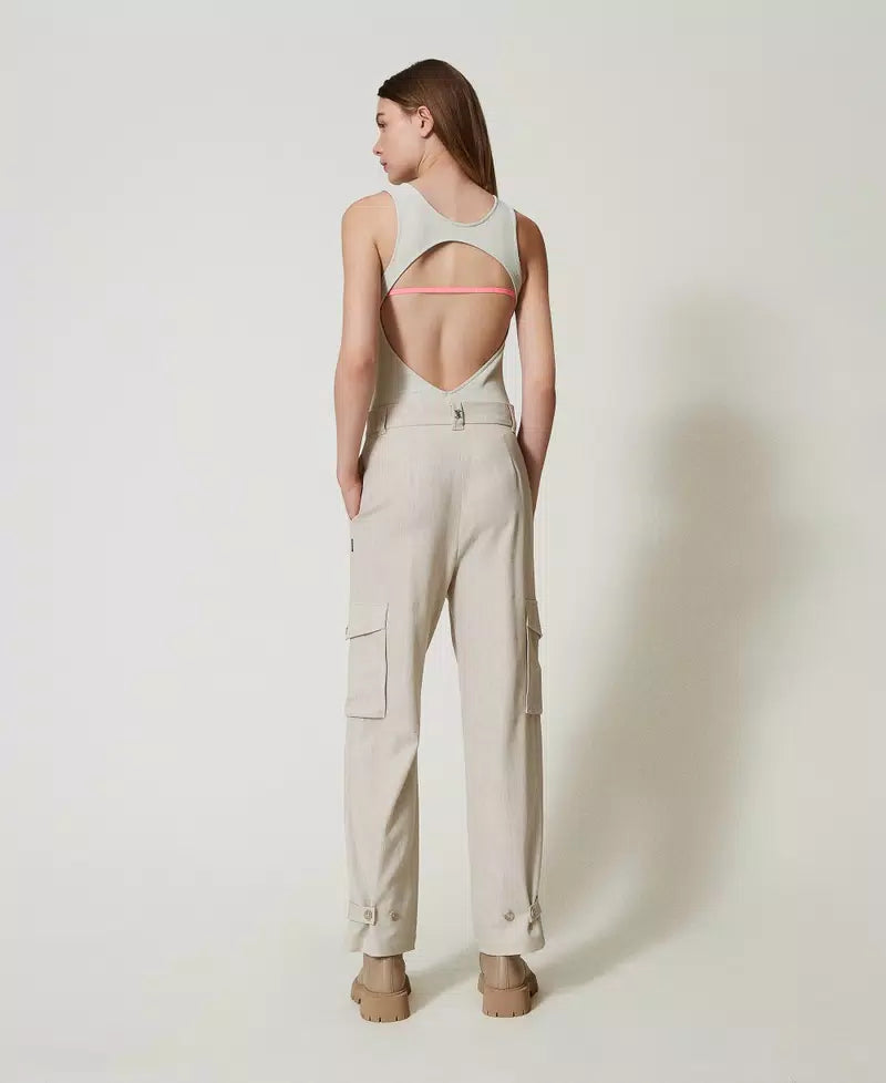 MYFO cargo trousers with embroidery