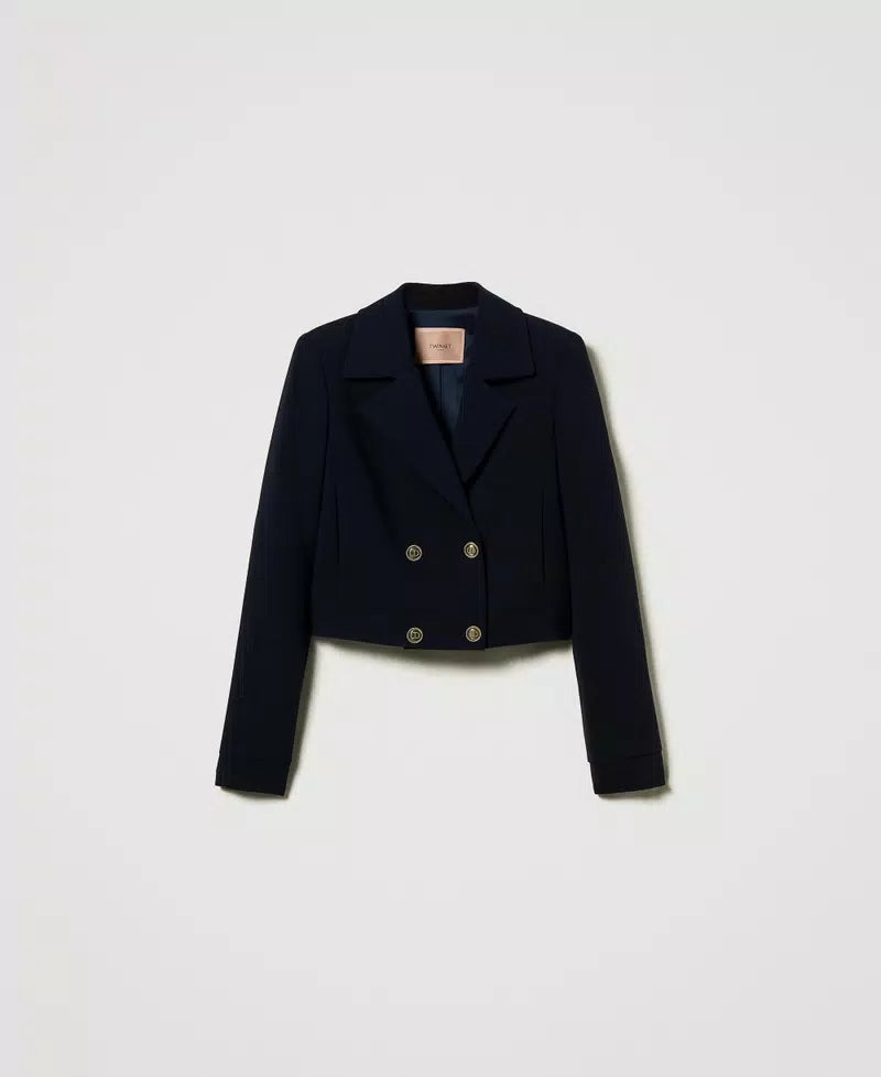 Crêpe cady cropped jacket
