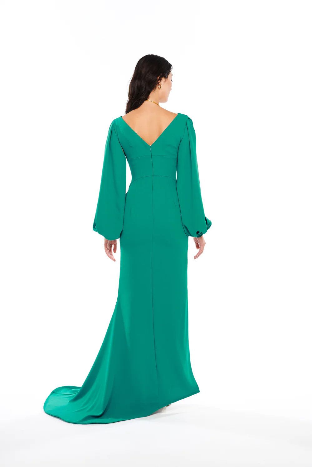 V-NECK MAXI DRESS