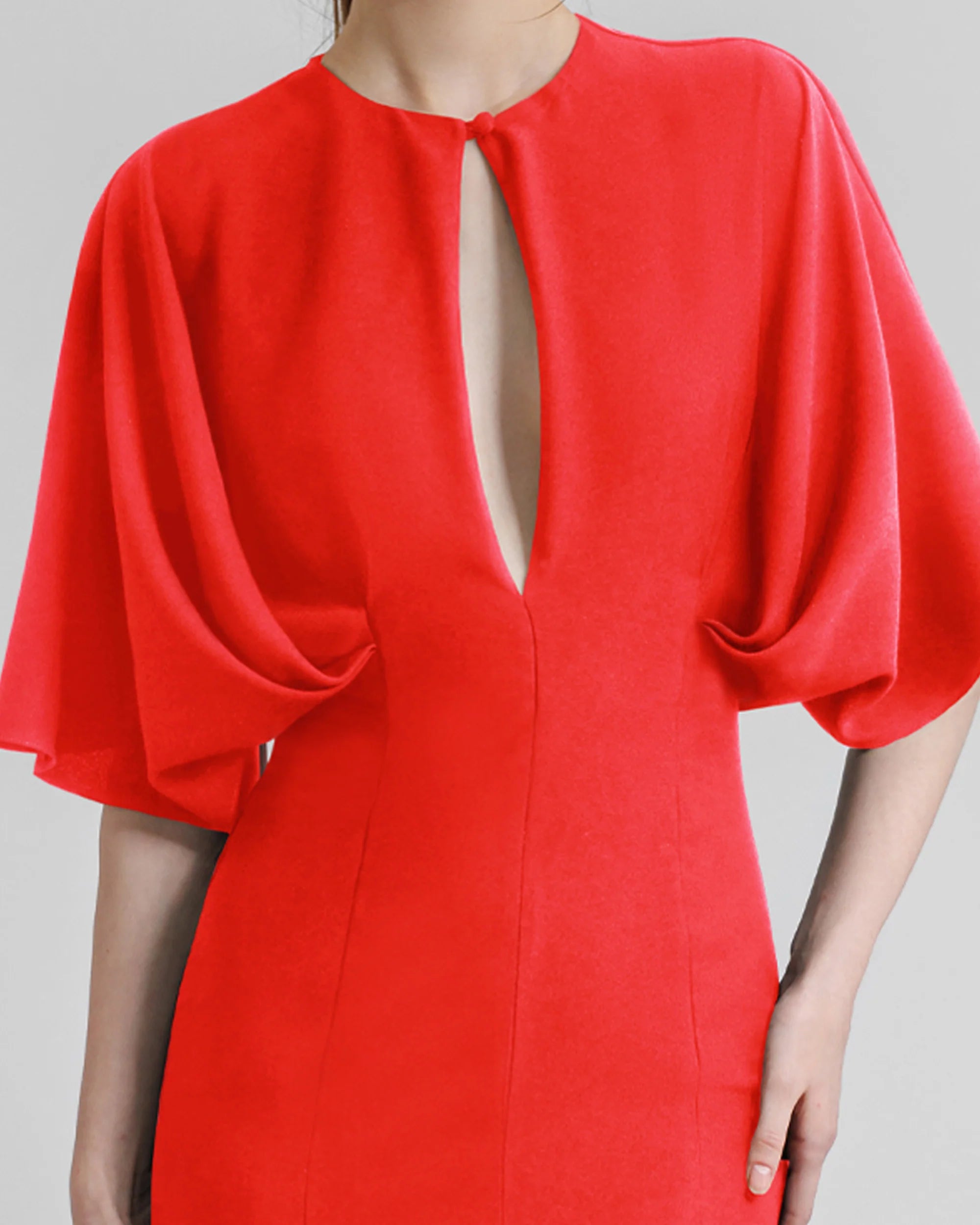 Dress With Cape-Like Sleeves