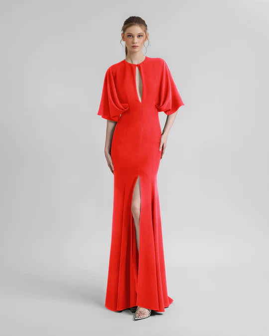 Dress With Cape-Like Sleeves
