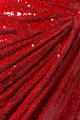 Sequin-embellished Strapless Dress