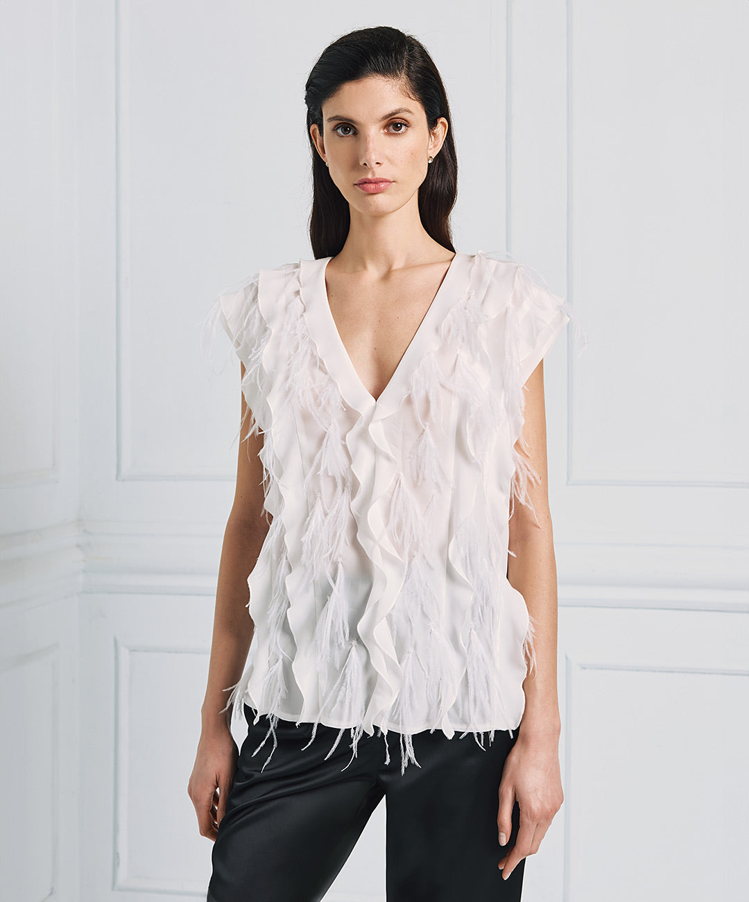 Sleeveless blouse
