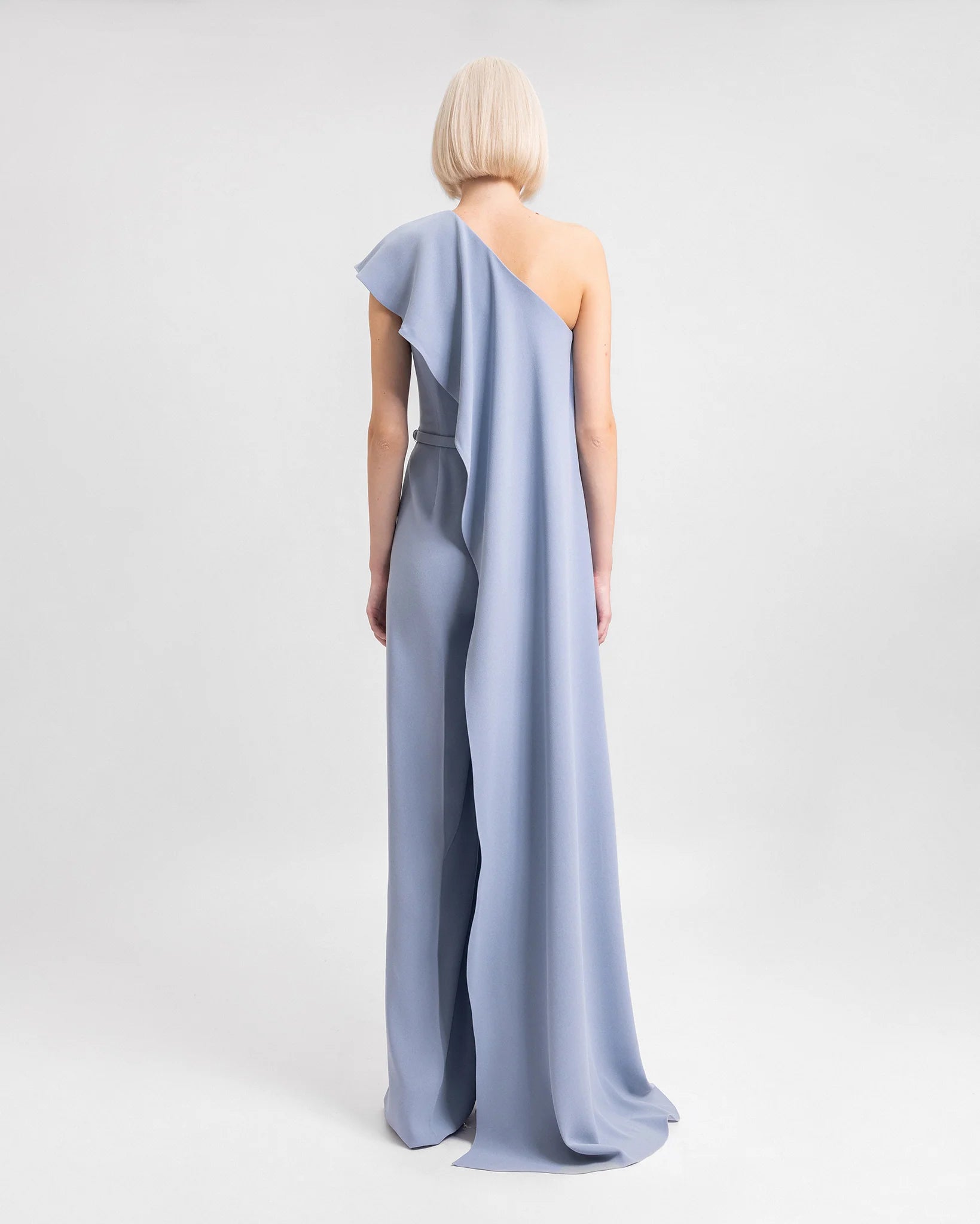 One-Shoulder Straight-Cut Jumpsuit