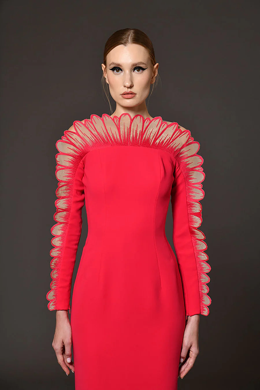 JEAN RED DRESS