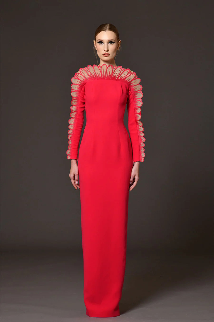 JEAN RED DRESS