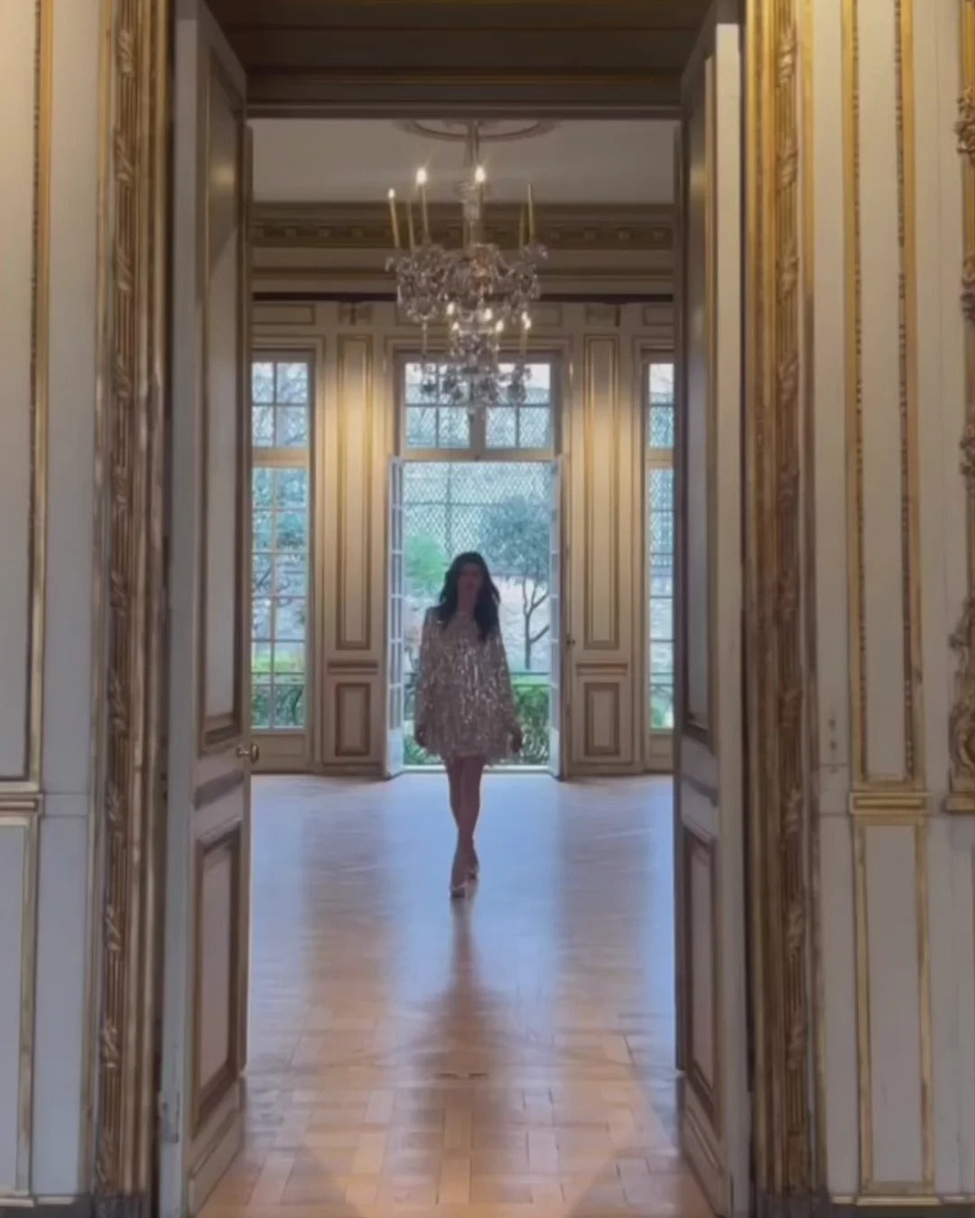 Silver Tassel Mini Dress