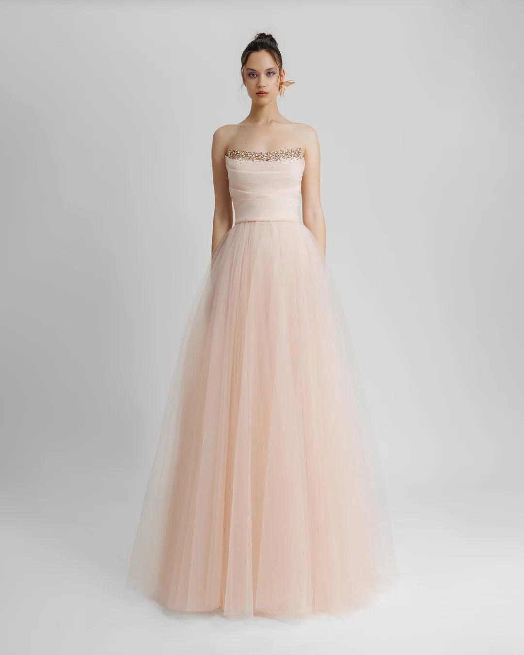 Strapless Flared Dress